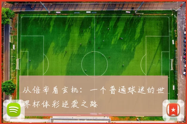从倍率看玄机：一个普通球迷的世界杯体彩逆袭之路
